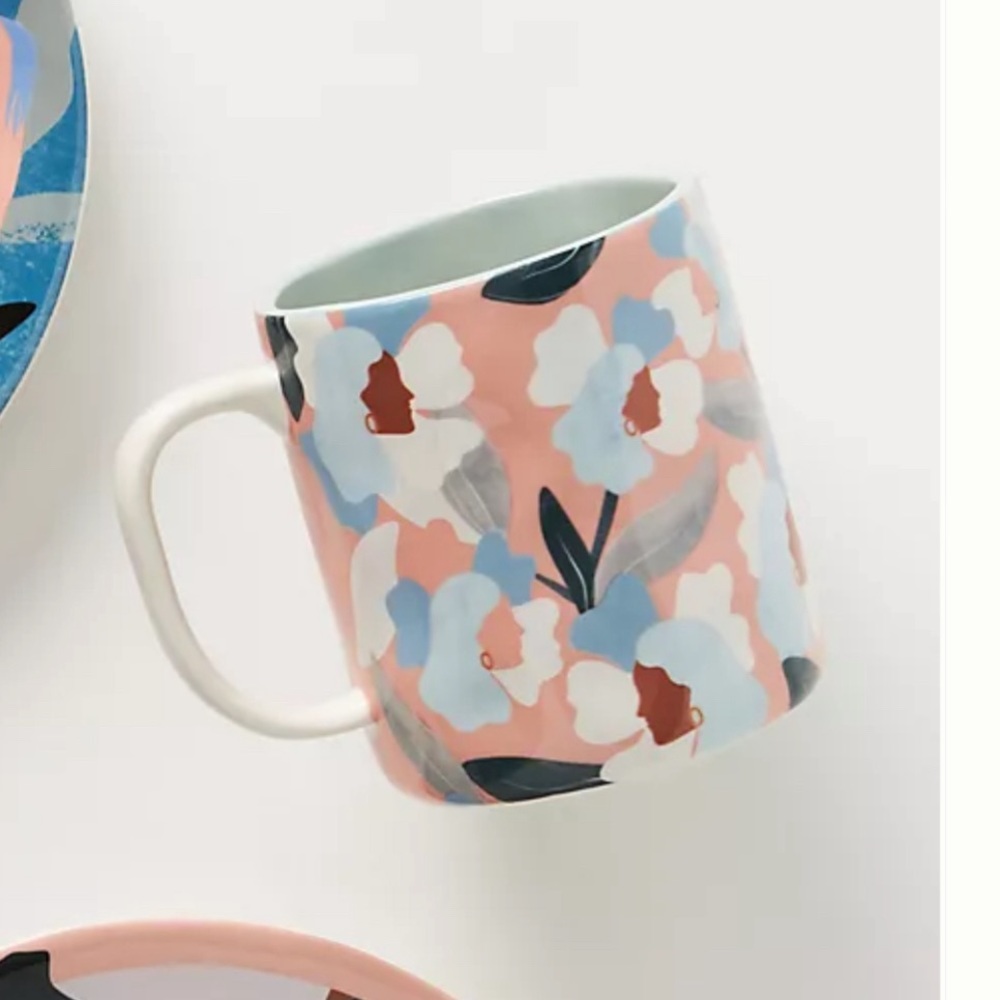 Anthro | Happiness Blooms Mug